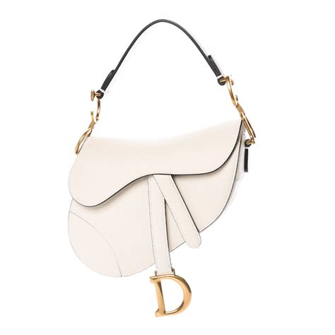 dior mini saddle bag white|genuine dior saddle bag.